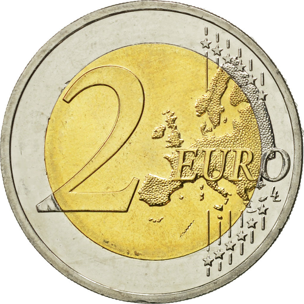 GERMANY - FEDERAL REPUBLIC, 2 Euro, Réunification, 2015, MS(63), Bi-Metallic