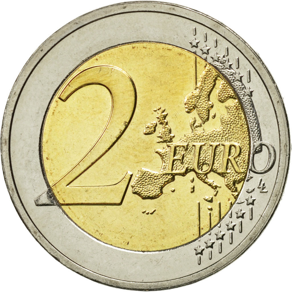 Luxembourg, 2 Euro, Grand-Duc Jean, 2014, MS(63), Bi-Metallic