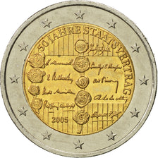 Austria, 2 Euro, Traité, 2005, MS(63), Bi-Metallic, KM:3124