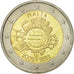 Malte, 2 Euro, 10 years euro, 2012, SPL, Bi-Metallic, KM:139