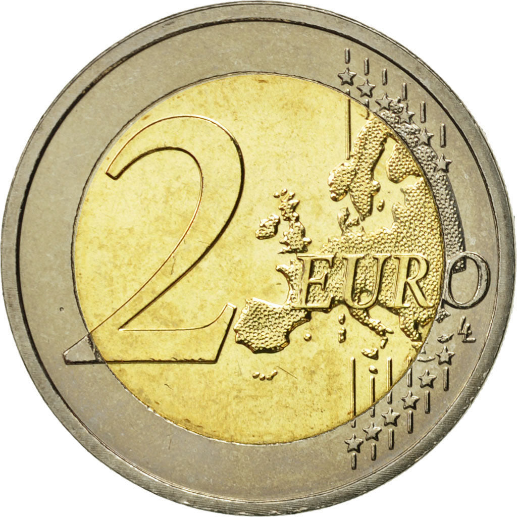 Malta, 2 Euro, 10 years euro, 2012, MS(63), Bi-Metallic, KM:139