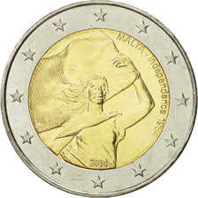 Malta, 2 Euro, Indépendance, 2014, Paris, MS(63), Bimetaliczny