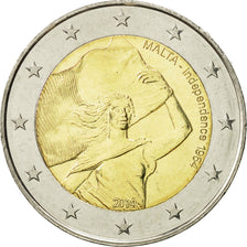 Malta, 2 Euro, Indépendance, 2014, SPL, Bi-metallico