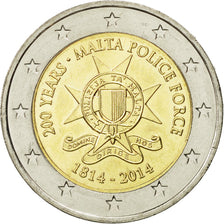 Malta, 2 Euro, 200 years, 2014, MS(63), Bi-Metallic