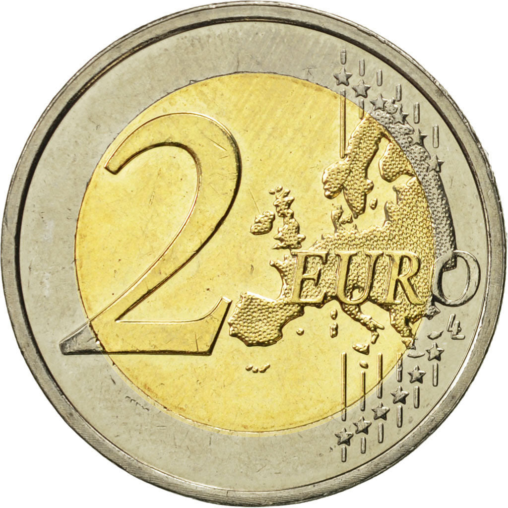 Malta, 2 Euro, 10 Jahre Euro, 2009, MS(63), Bi-Metallic, KM:134