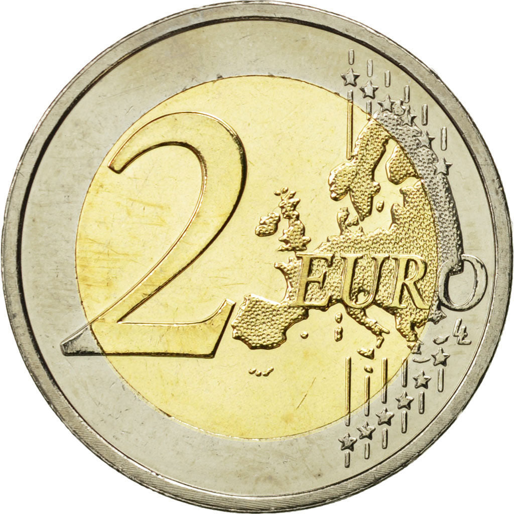 Malta, 2 Euro, 10 Jahre Euro, 2009, MS(63), Bi-Metallic, KM:134