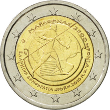 Grecia, 2 Euro, Marathon, 2010, SPL, Bi-metallico