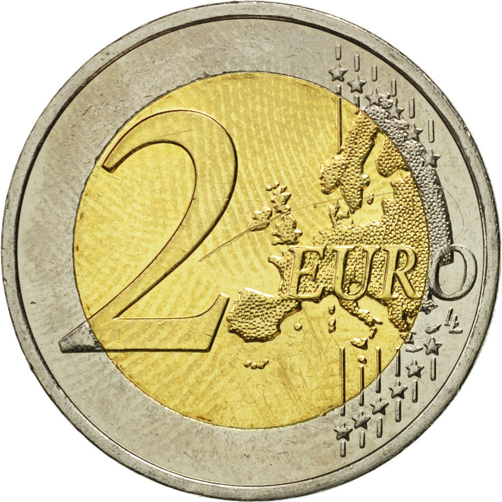 Grecia, 2 Euro, Marathon, 2010, SPL, Bi-metallico