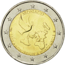 Monaco, 2 Euro, Admission à l'ONU, 2013, UNZ, Bi-Metallic