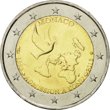 Monaco, 2 Euro, Admission à l'ONU, 2013, MS(63), Bi-Metallic