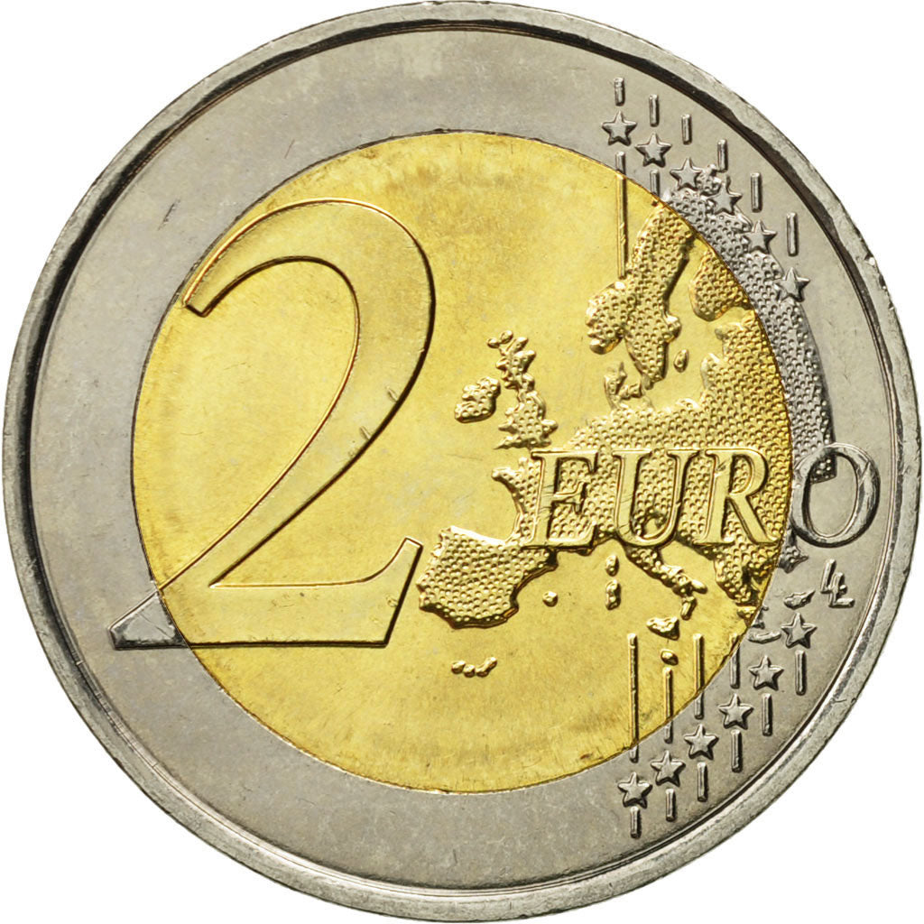 Monaco, 2 Euro, Admission à l'ONU, 2013, MS(63), Bi-Metallic