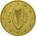 IRELAND REPUBLIC, 10 Euro Cent, 2002, EF(40-45), Brass, KM:35