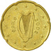 IRELAND REPUBLIC, 20 Euro Cent, 2002, TTB, Laiton, KM:36