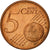 IRELAND REPUBLIC, 5 Euro Cent, 2004, AU(55-58), Copper Plated Steel, KM:34