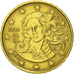 Włochy, 10 Euro Cent, 2002, Rome, MS(60-62), Mosiądz, KM:213