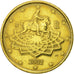 Italia, 50 Euro Cent, 2002, SPL, Ottone, KM:215