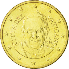 VATICAN CITY, 50 Euro Cent, 2014, MS(63), Brass