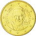 VATICAN CITY, 50 Euro Cent, 2014, MS(63), Brass