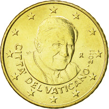 Vatikanstadt, 50 Euro Cent, 2011, UNZ, Messing, KM:387