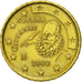 Spagna, 10 Euro Cent, 2003, SPL, Ottone, KM:1043