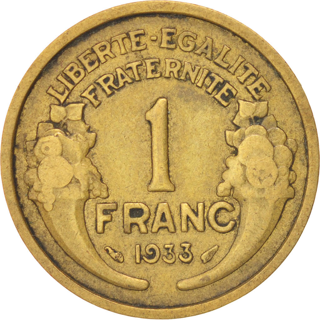 France, Morlon, Franc, 1933, Paris, KM:885