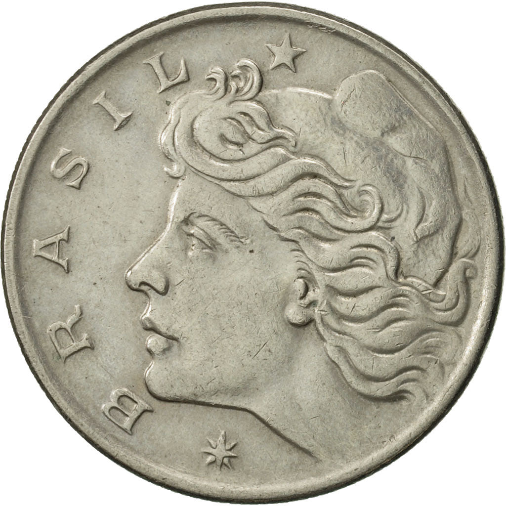 Coin, Brazil, 50 Centavos, 1970, MS(60-62), Copper-nickel, KM:580a