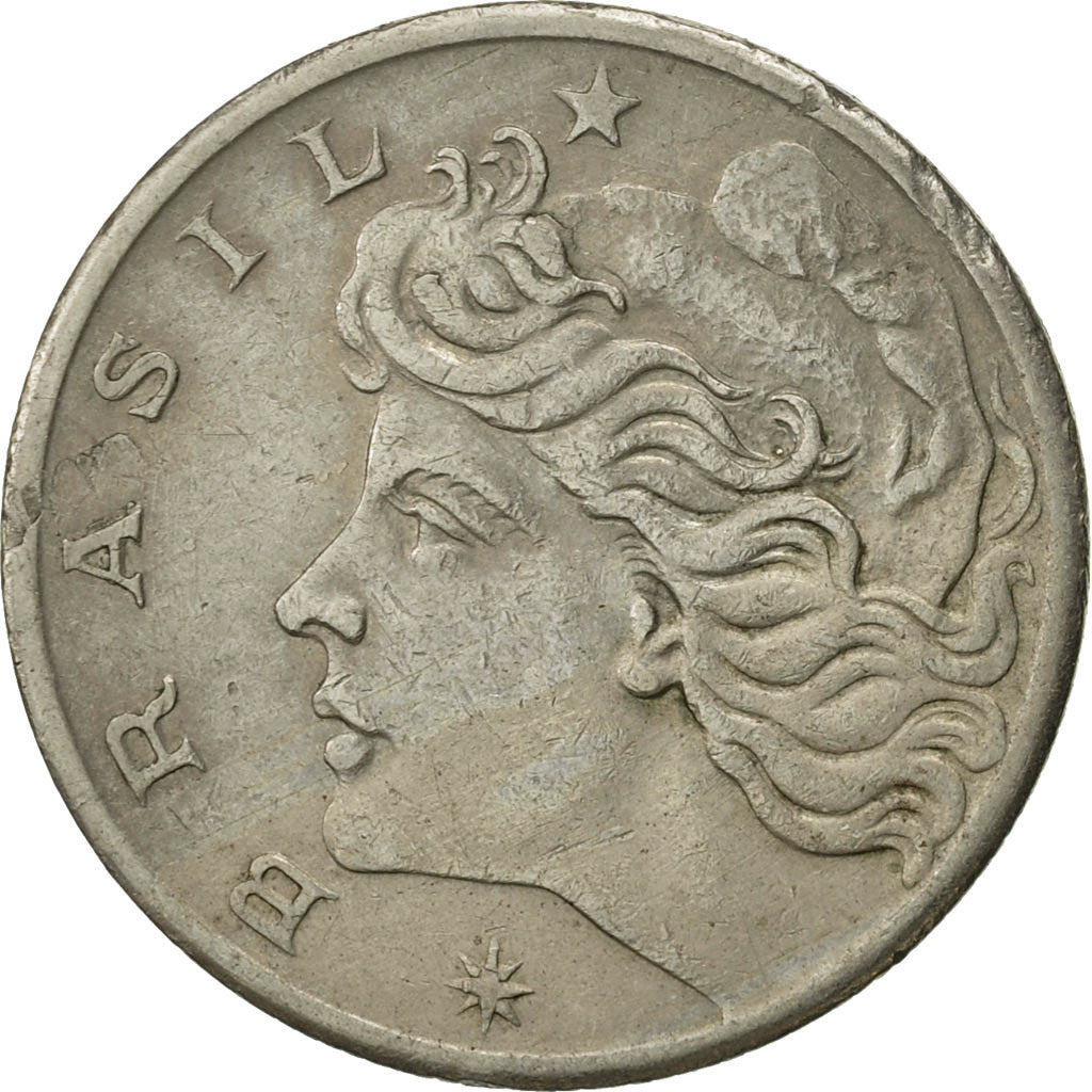 Coin, Brazil, 20 Centavos, 1970, AU(55-58), Stainless Steel, KM:Pr3
