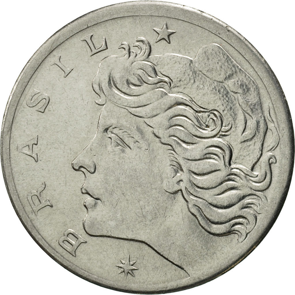 Coin, Brazil, 5 Centavos, 1969, MS(60-62), Stainless Steel, KM:577.2