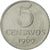 Munten, Brazilië, 5 Centavos, 1969, PR+, Stainless Steel, KM:577.2