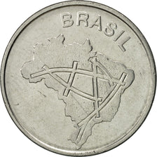 Coin, Brazil, 10 Cruzeiros, 1985, MS(60-62), Stainless Steel, KM:592.2
