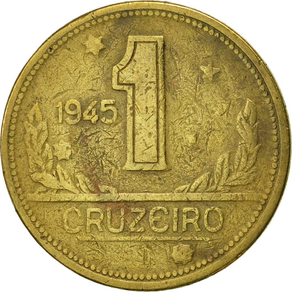 Monnaie, Brésil, Cruzeiro, 1945, TTB+, Aluminum-Bronze, KM:558