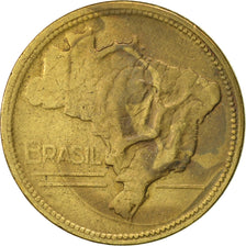 Coin, Brazil, 2 Cruzeiros, 1945, AU(50-53), Aluminum-Bronze, KM:559