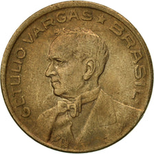 Brasil, 10 Centavos, 1943, MBC+, Aluminio - bronce, KM:555a.1