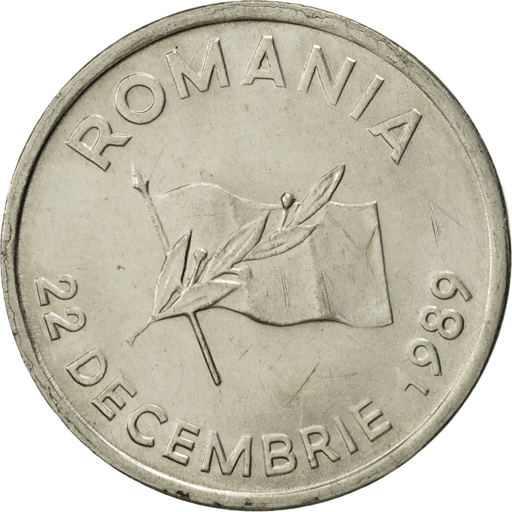 Coin, Romania, 10 Lei, 1992, MS(60-62), Nickel Clad Steel, KM:108