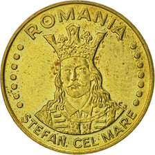 Romania, 20 Lei, 1993, AU(55-58), Brass Clad Steel, KM:109
