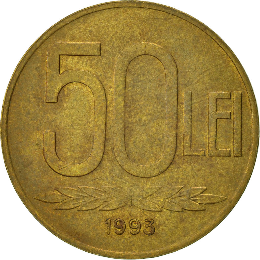 Monnaie, Roumanie, 50 Lei, 1993, TTB, Brass Clad Steel, KM:110