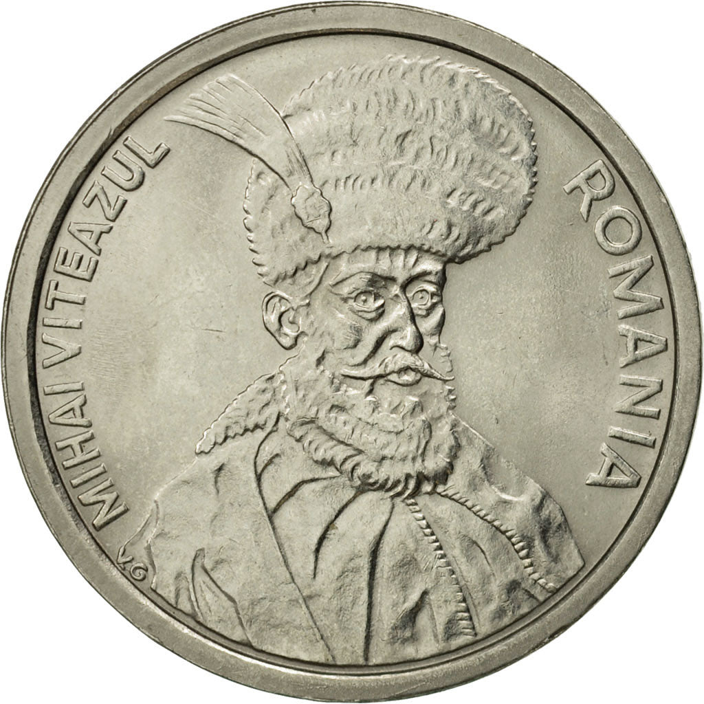 Coin, Romania, 100 Lei, 1993, MS(60-62), Nickel plated steel, KM:111