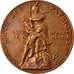 France, Token, Ligue des Patriotes, History, 1882, Mercié, AU(50-53), Bronze