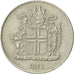 Iceland, 10 Kronur, 1971, AU(55-58), Copper-nickel, KM:15