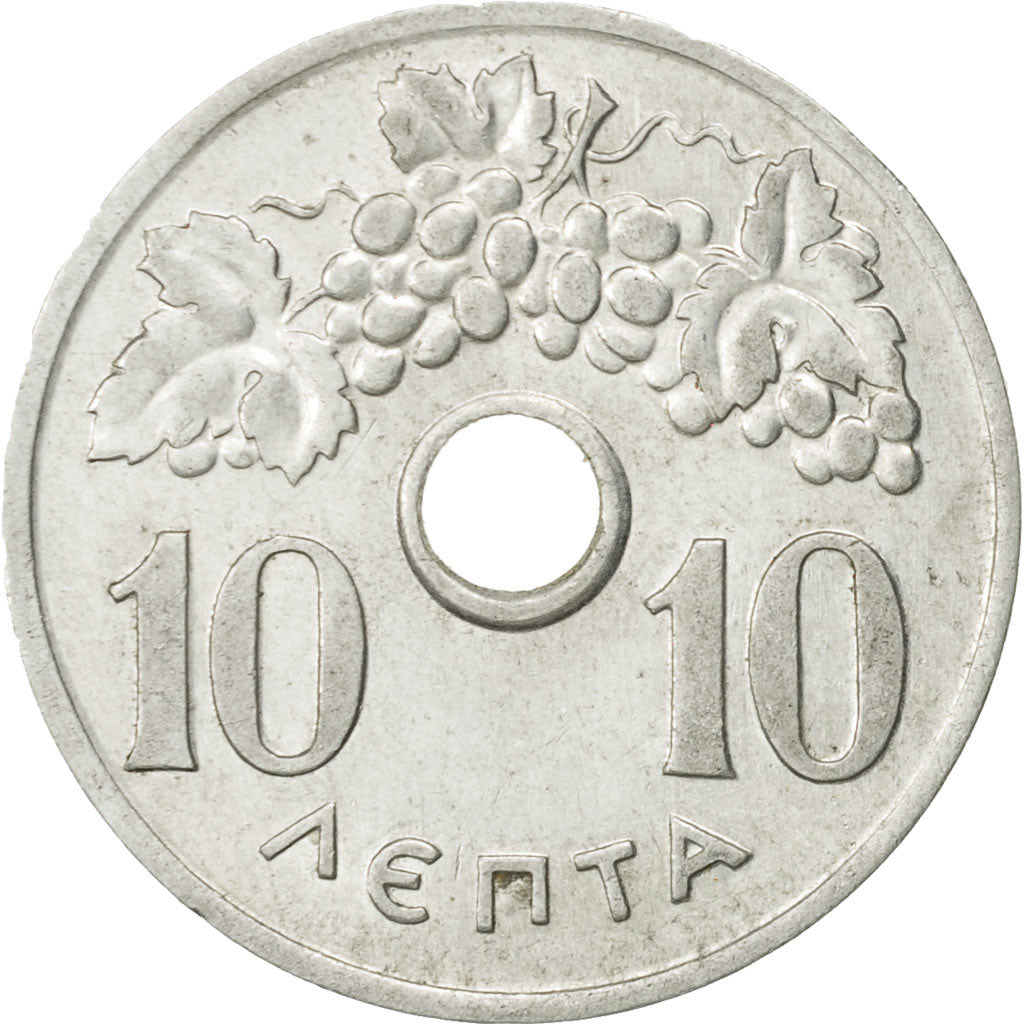Coin, Greece, 10 Lepta, 1969, MS(60-62), Base Metal, KM:TS31