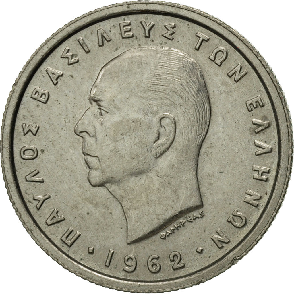 Coin, Greece, Paul I, 50 Lepta, 1962, AU(55-58), Copper-nickel, KM:80