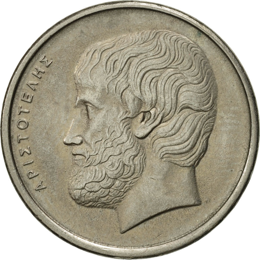 Coin, Greece, 5 Drachmes, 1986, AU(55-58), Copper-nickel, KM:131