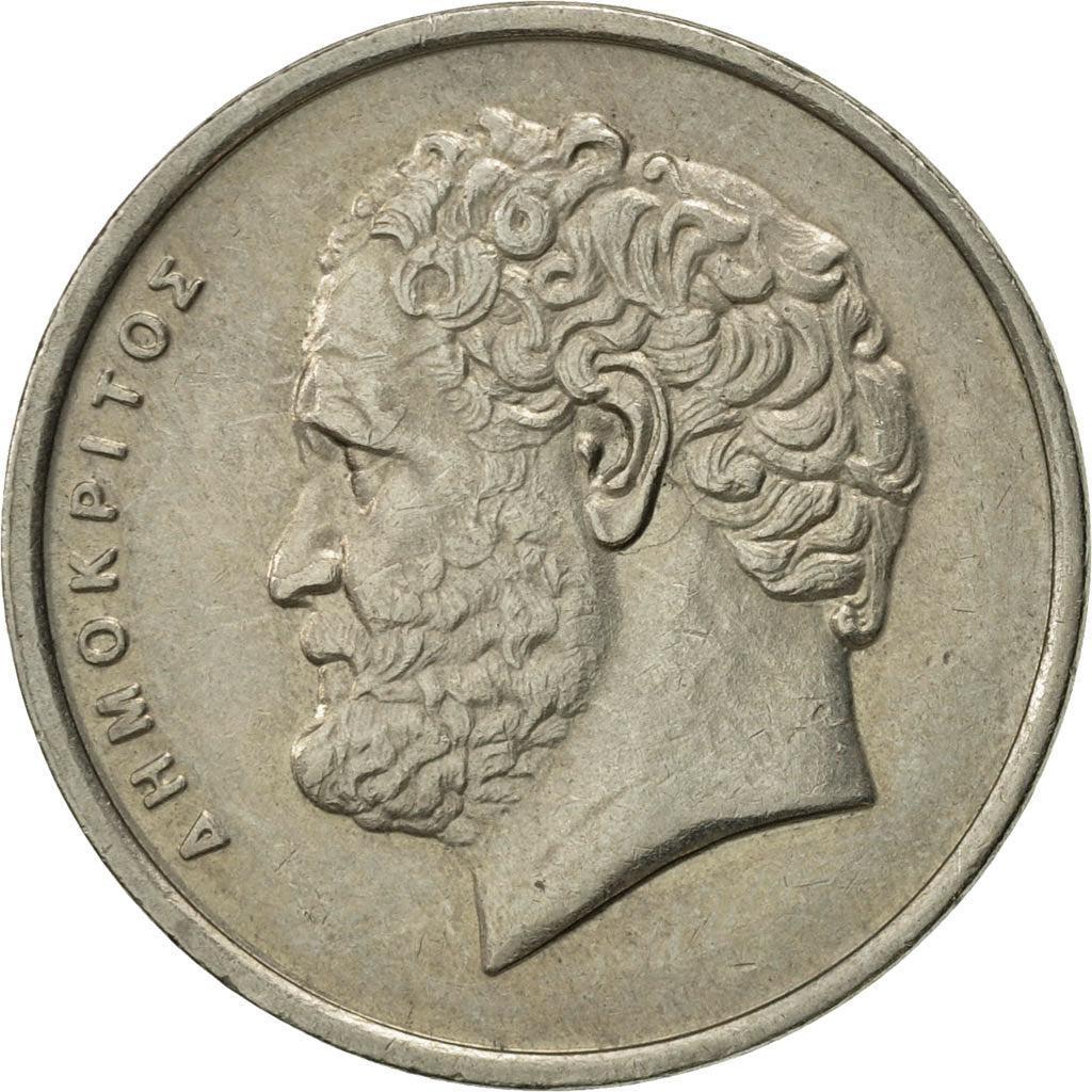Coin, Greece, 10 Drachmes, 1984, AU(55-58), Copper-nickel, KM:132