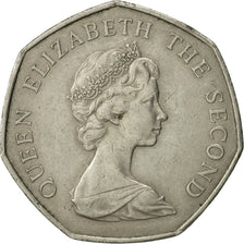Coin, Jersey, Elizabeth II, 50 New Pence, 1969, AU(55-58), Copper-nickel, KM:34