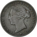 Jersey, Victoria, 1/24 Shilling, 1877, AU(50-53), Bronze, KM:7