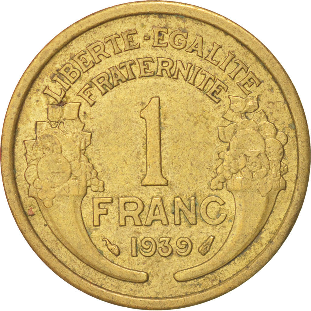 France, Morlon, Franc, 1939, Paris, KM:885