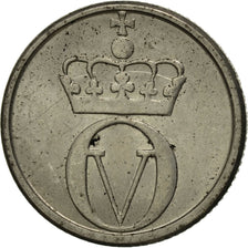 Moneta, Norwegia, Olav V, 10 Öre, 1962, AU(55-58), Miedź-Nikiel, KM:411