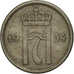 Coin, Norway, Haakon VII, 10 Öre, 1954, AU(50-53), Copper-nickel, KM:396
