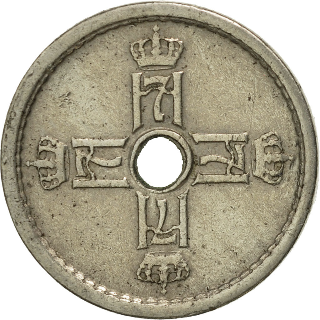 Coin, Norway, Haakon VII, 25 Öre, 1949, AU(50-53), Copper-nickel, KM:384
