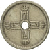 Moneta, Norvegia, Haakon VII, 25 Öre, 1949, BB+, Rame-nichel, KM:384